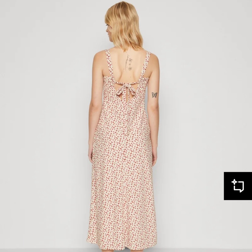 Abercrombie Wide Strap Slip MIDI Floral Sleeveless Dress - Picture 2 of 5
